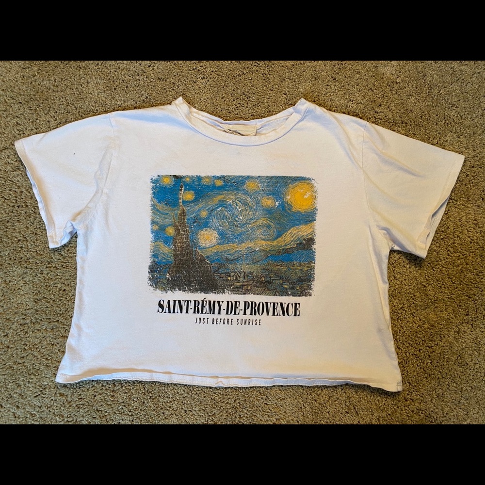 Van Gough Starry Night Crop Top